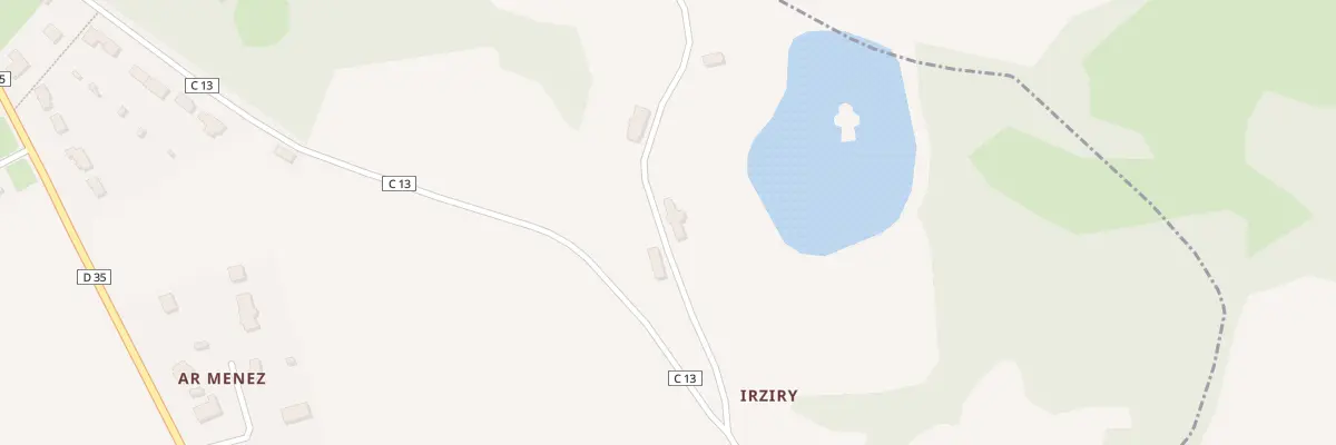 Plan du 148 Irziry à Ploudiry