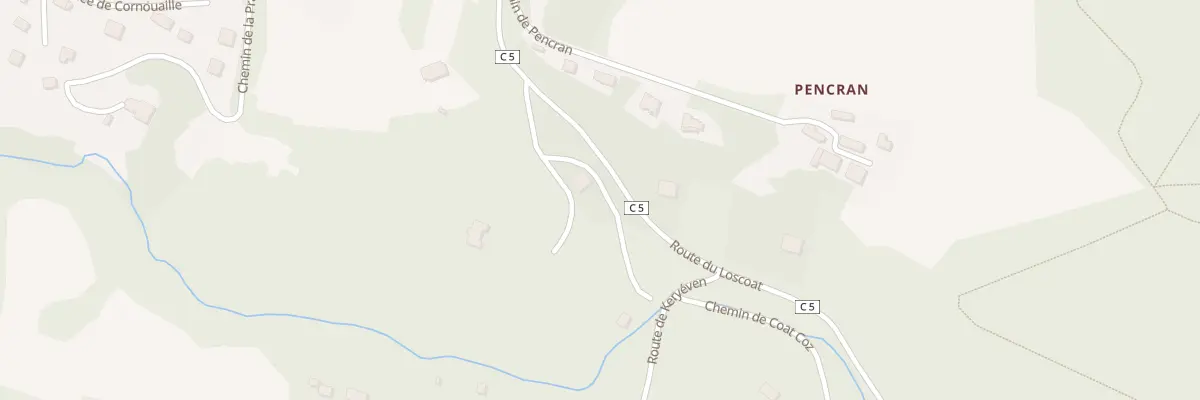 Plan du 5 All des Chênes à Guengat