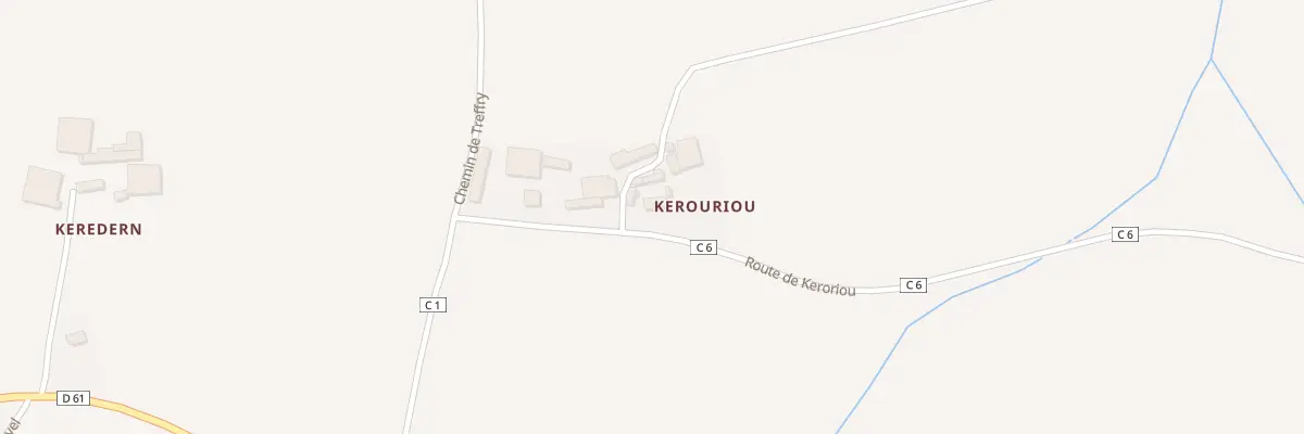 Plan du 2150 Rte de Keroriou à Quéménéven