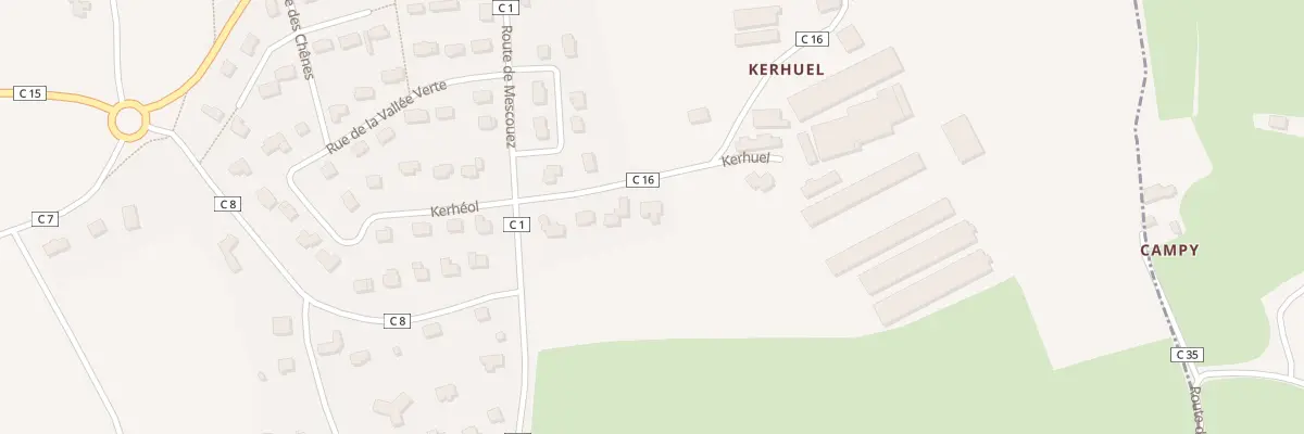 Plan du 4 Kerhuel à Saint-Servais