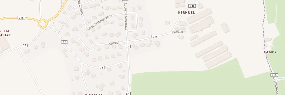 Plan du 2 Kerhuel à Saint-Servais