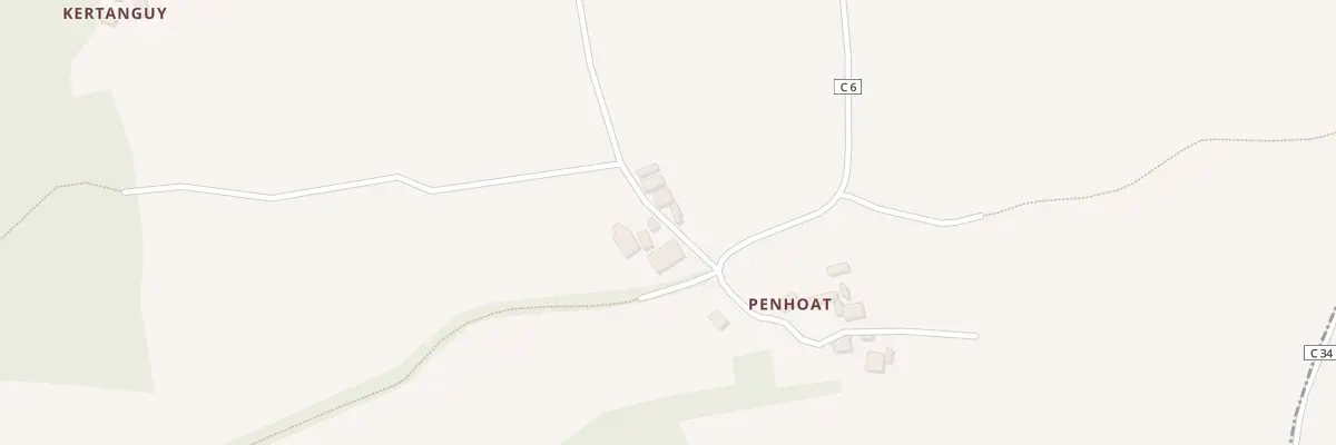 Plan du 114 Penhoat à Saint-Servais