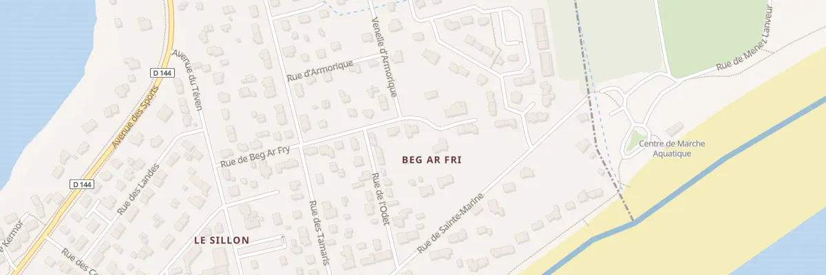 Plan du 1B Rue Beg Ar Fry à Île-Tudy