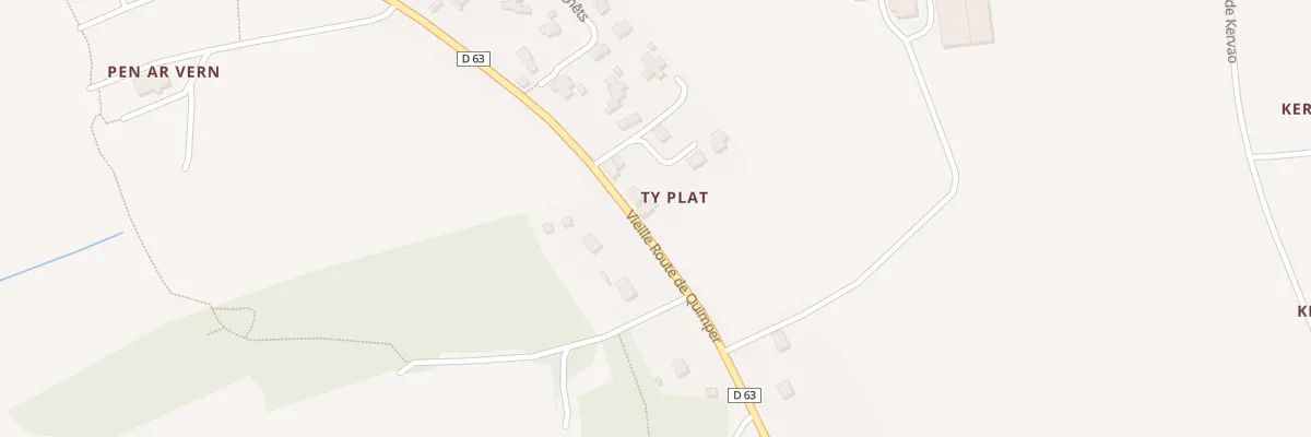Plan du 4 Vieille Route de Quimper à Plogonnec