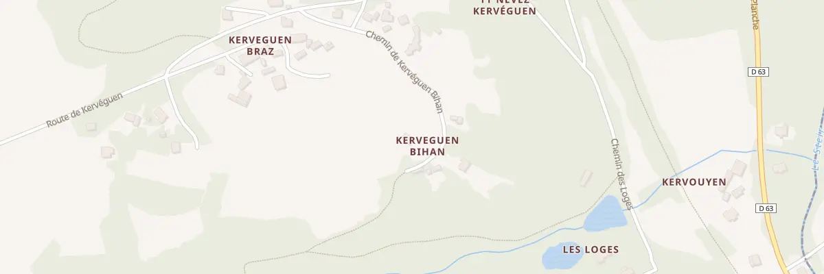 Plan du 3 Che de Kerveguen Bihan à Guengat