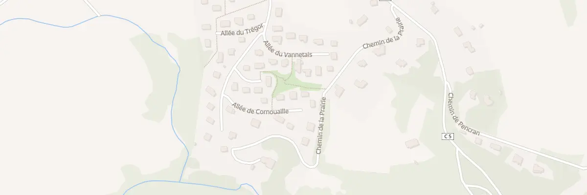 Plan du 8 All de Cornouaille à Guengat