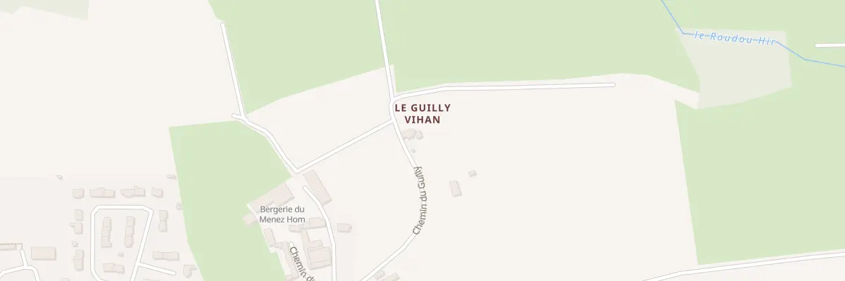 Plan du 360 Che du Guilly à Dinéault