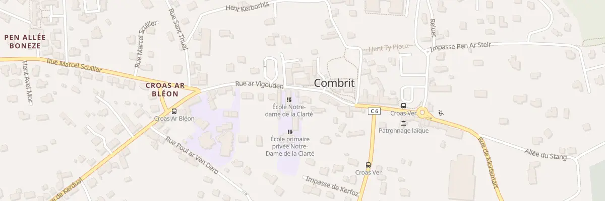 Plan du 3 Rue Ar Vigouden à Combrit