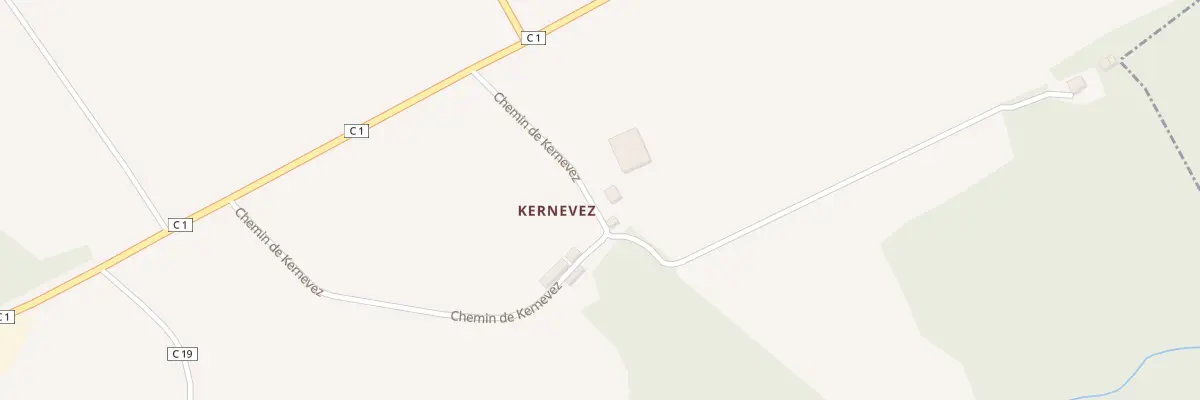 Plan du 242 Kernevez à Rosnoën