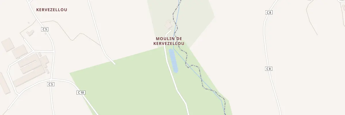 Plan du 439 Moulin de Kervezellou à Tréflévénez