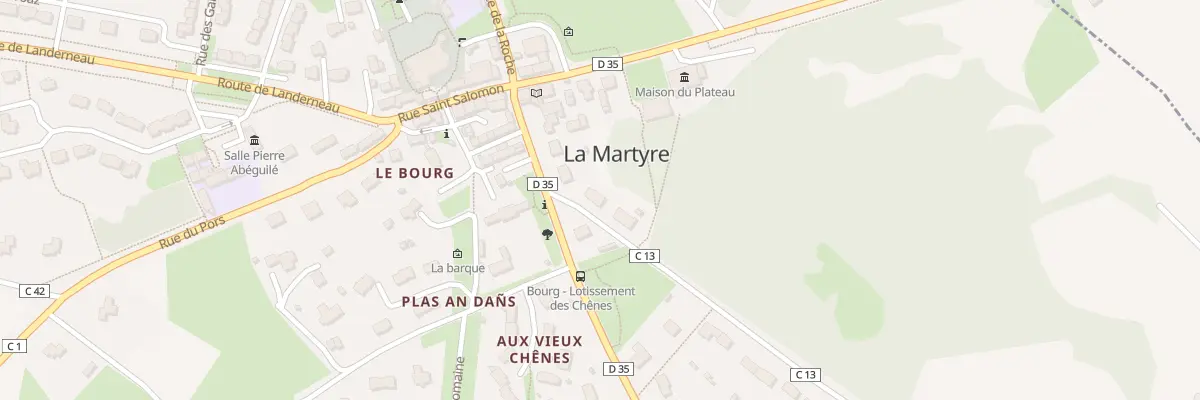 Plan du 1 Rte D’Irziry à La Martyre