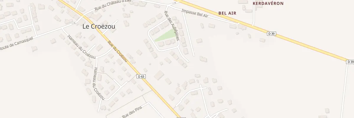 Plan du 29 Rue des Aubépines à Plogonnec