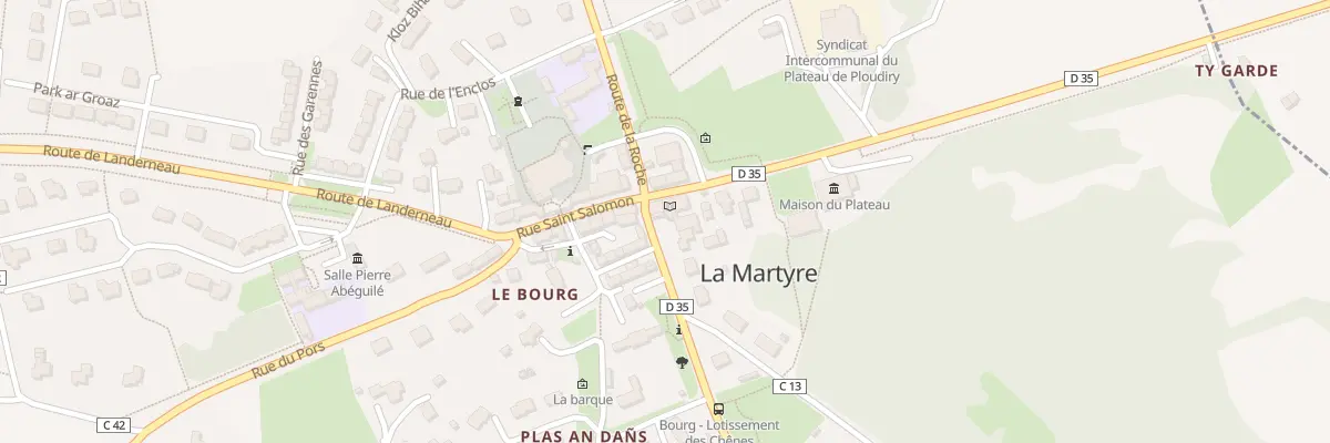 Plan du 2 Rue de Ploudiry à La Martyre
