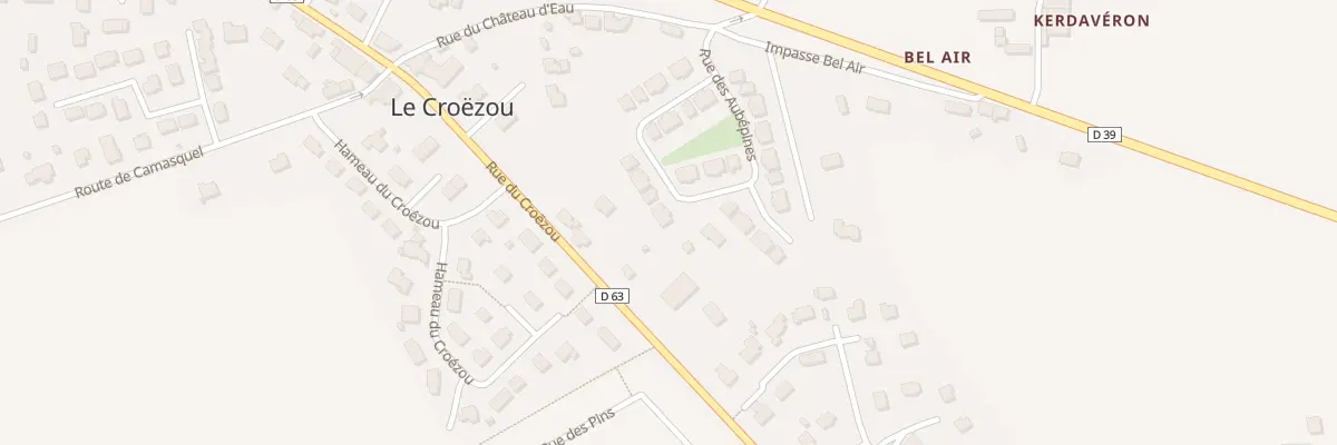 Plan du 23 Rue des Aubépines à Plogonnec