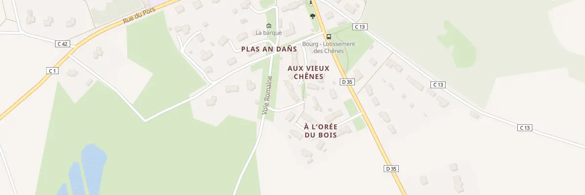 Plan du 10 Lot aux Vieux Chenes à La Martyre