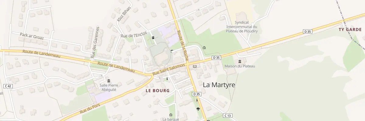 Plan du 1 Rte de la Roche à La Martyre