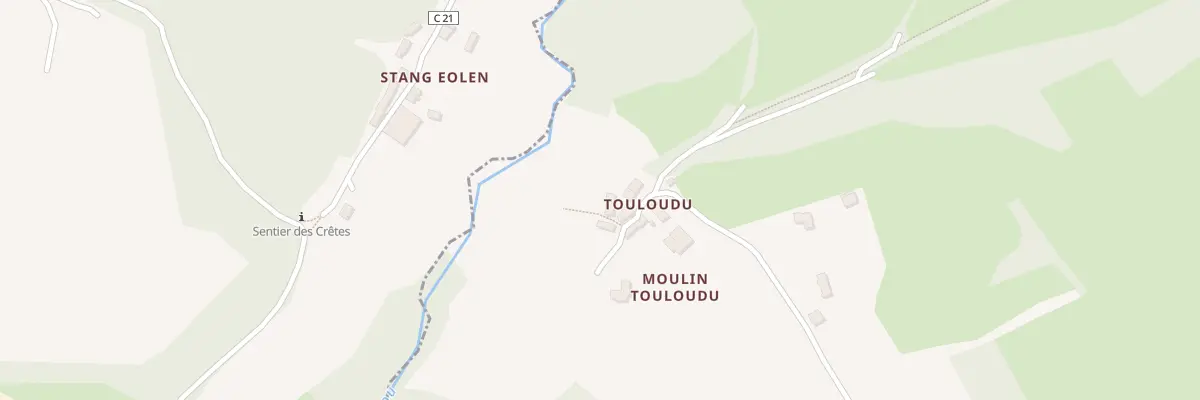 Plan du 423 Toulloudu au Faou