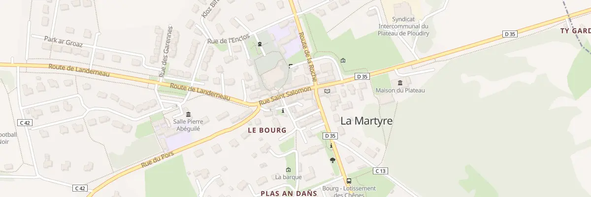 Plan du 6 Rue Saint Salomon à La Martyre