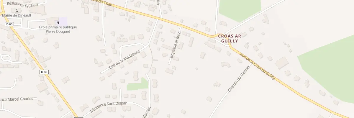 Plan du 3 Imp Ar Men à Dinéault