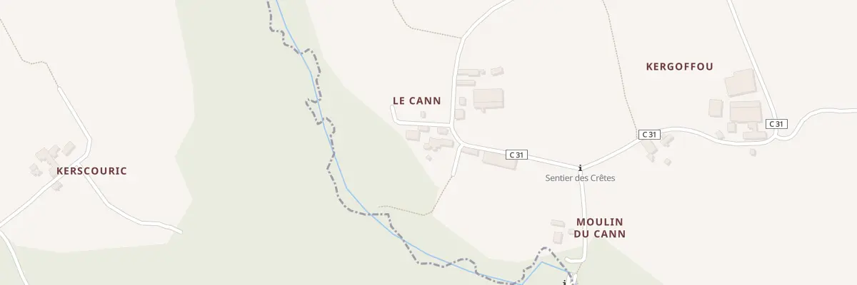 Plan du 3 Le Cann à La Martyre