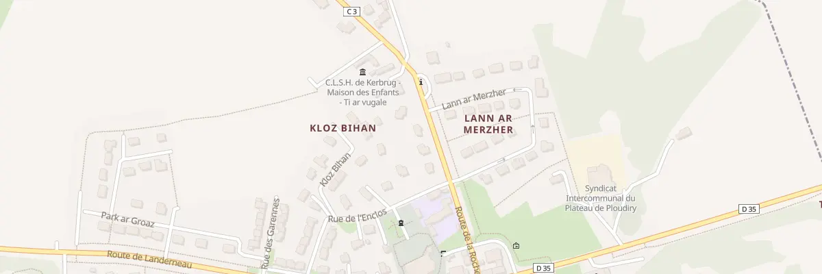 Plan du 13 Rte de la Roche à La Martyre