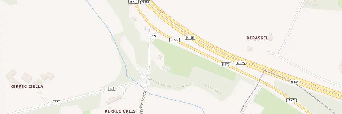 Plan du 16A Kerrec Creis à Rosnoën