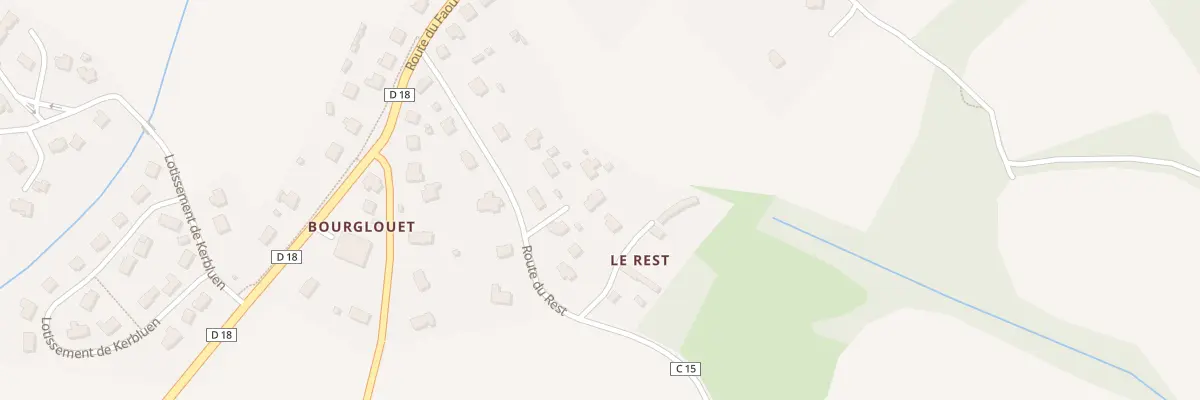 Plan du 14 Rte du Rest à Hanvec