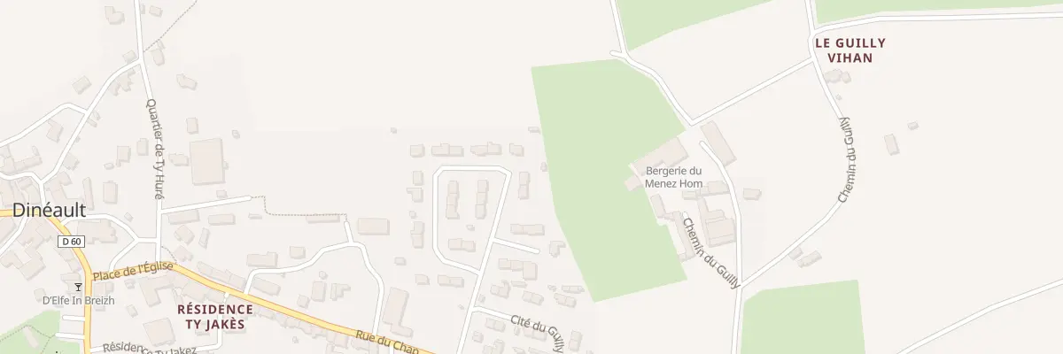 Plan du 8 Cité de l’Aulne à Dinéault