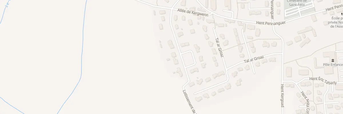 Plan du 18 Lot de Kergwenn à Plomelin