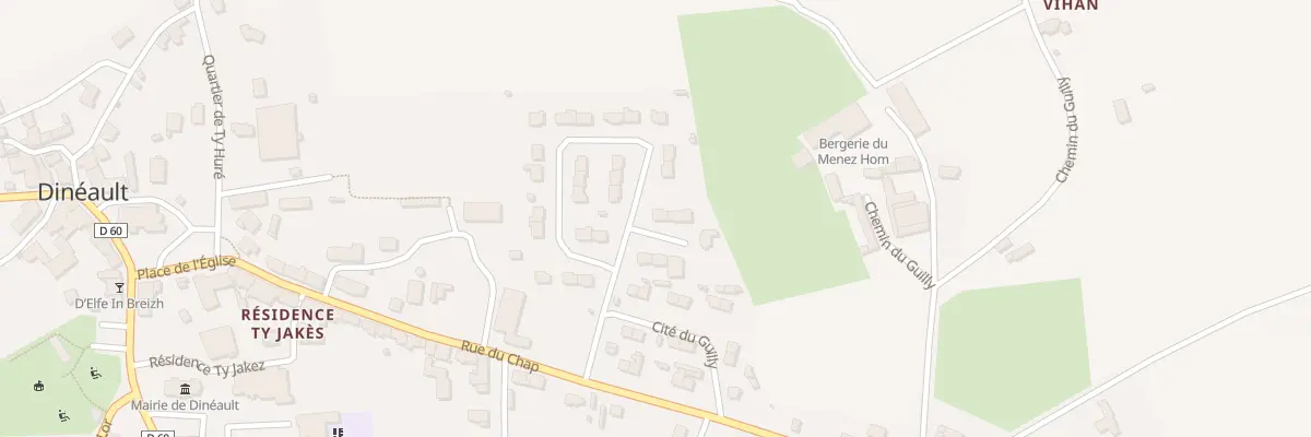 Plan du 5 Cité de l’Aulne à Dinéault