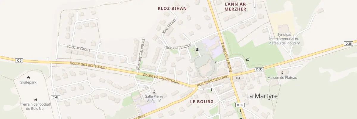 Plan du 10 Rue de l’Enclos à La Martyre