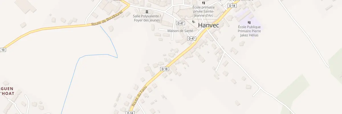 Plan du 4 Rte du Faou à Hanvec