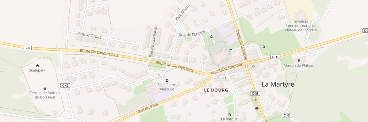 Plan du 8 Rue de Landerneau à La Martyre