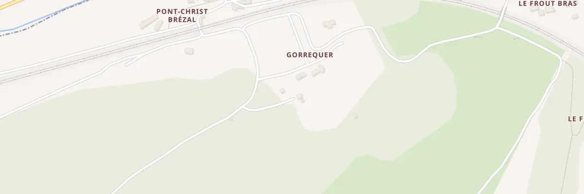 Plan du 390 Gorrequer à La Roche-Maurice