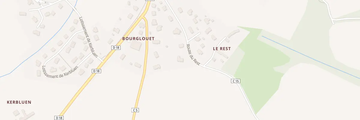 Plan du 7 Rte du Rest à Hanvec
