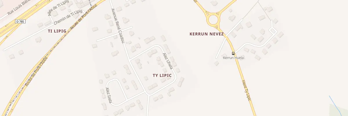 Plan du 15 Vc Alez Uhela Ty Lipic à Plomelin