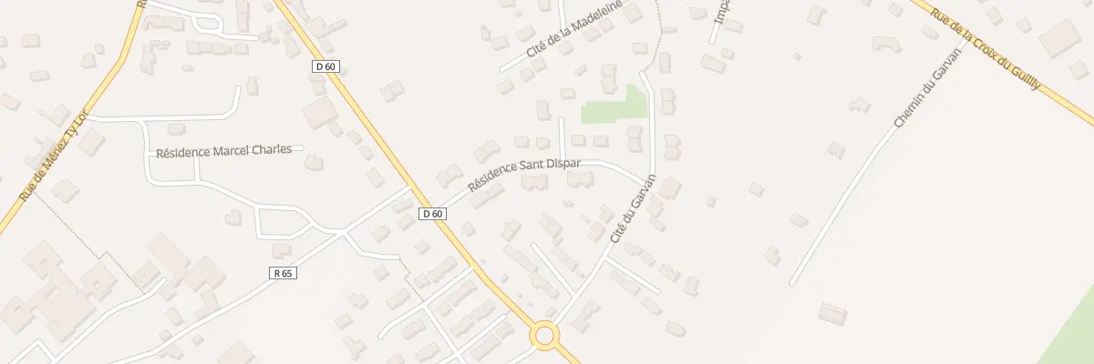 Plan du 3 Res Sant Dispar à Dinéault