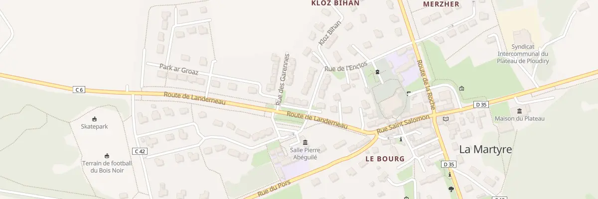 Plan du 12 Rue de Landerneau à La Martyre