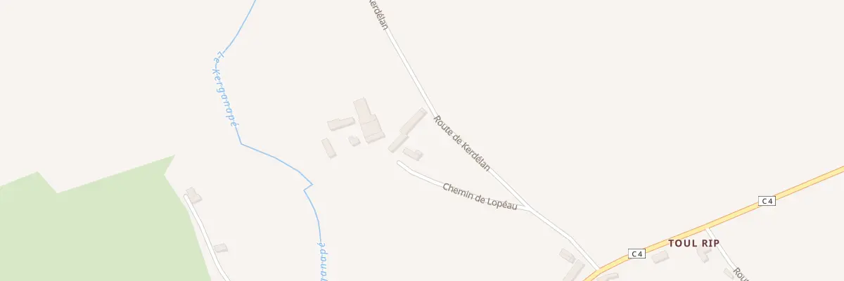 Plan du 1 Che de Lopeau à Plogonnec