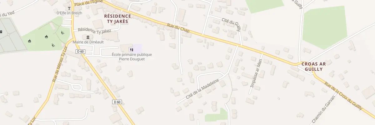 Plan du 34 Rue du Chap à Dinéault