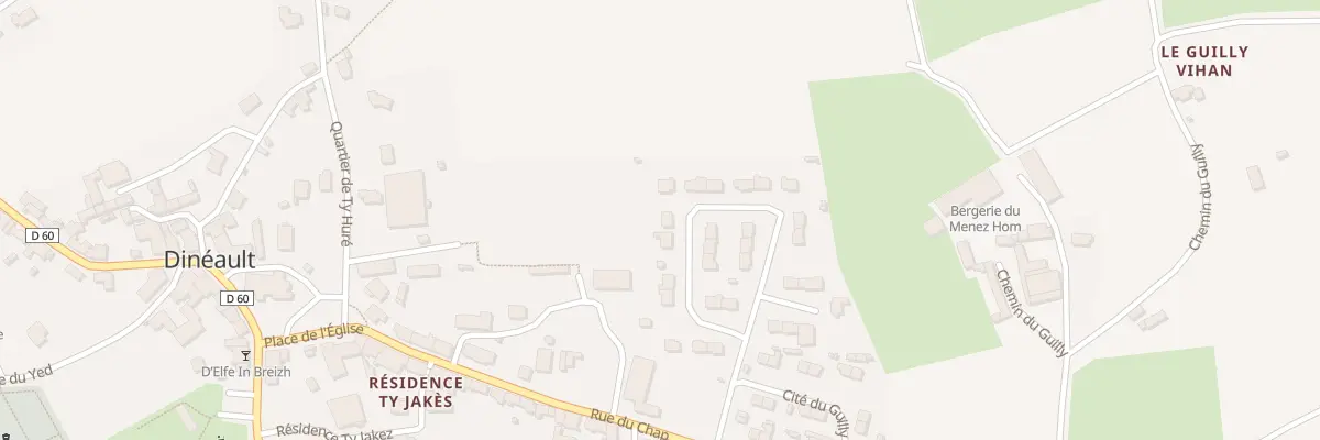 Plan du 15 Cité de l’Aulne à Dinéault