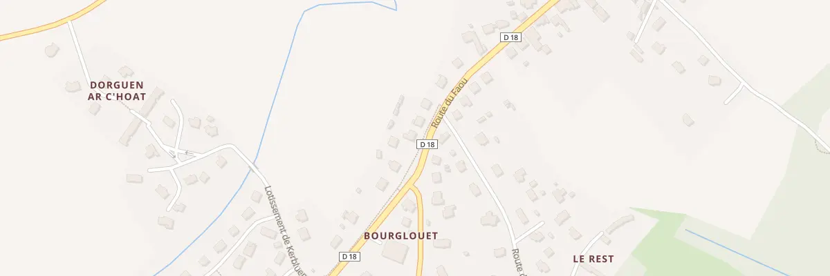 Plan du 20 Rte du Faou à Hanvec