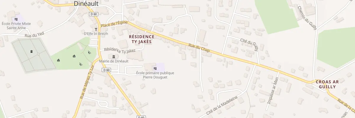 Plan du 24 Rue du Chap à Dinéault