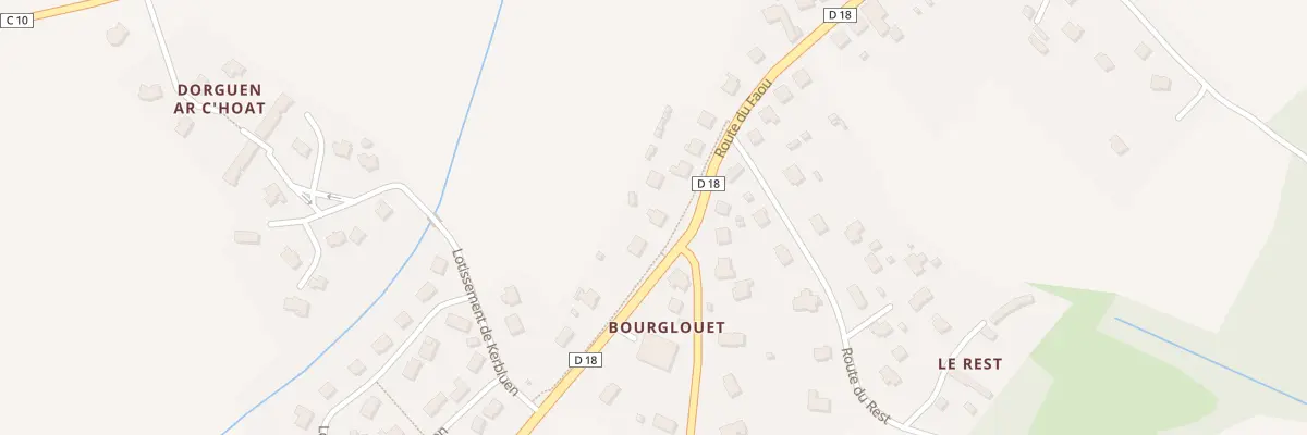 Plan du 22 Rte du Faou à Hanvec