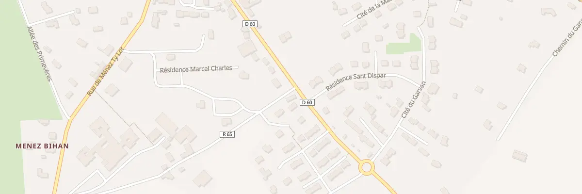 Plan du 18 Rue La Tour d’Auvergne à Dinéault