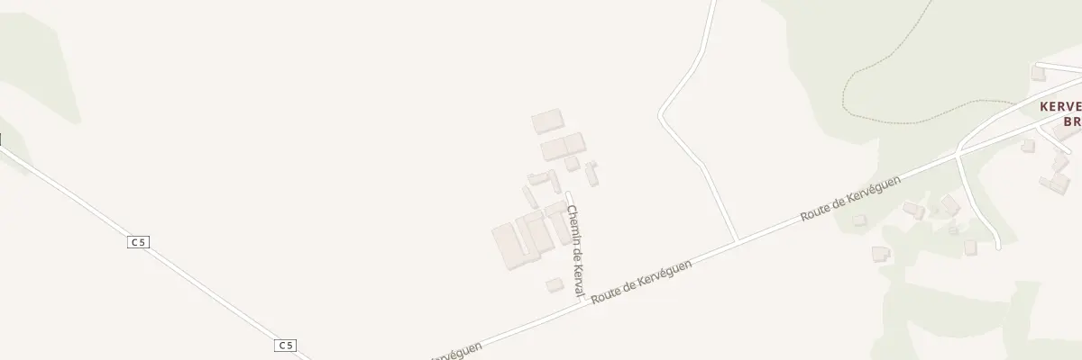Plan du 180 Kerval à Guengat