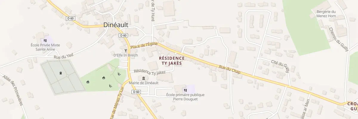 Plan du 8 Rue du Chap à Dinéault