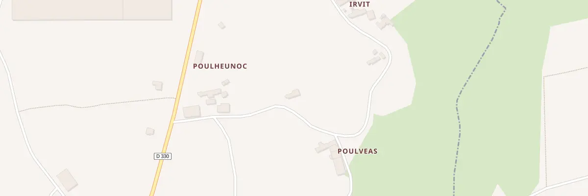 Plan du 1 Poulbouillen à Plouescat