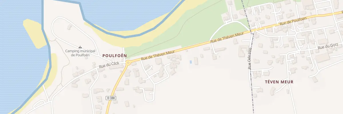 Plan du 12 Rue de Theven Meur à Plouescat