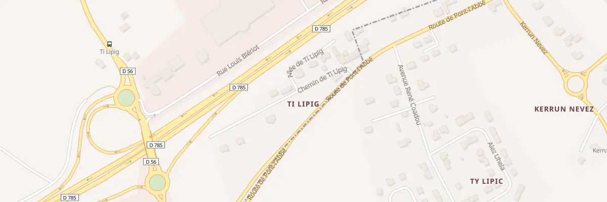 Plan du 5 All de Ti Lipig à Pluguffan